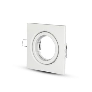 GU10 Housing Square Movable White