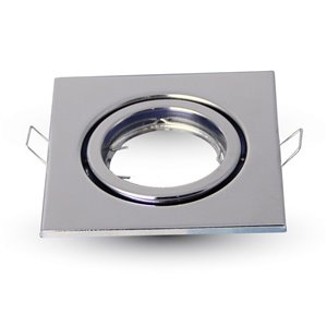GU10 Housing Square Movable Chrome