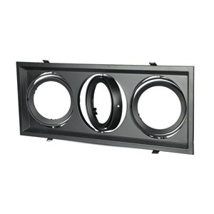 3xAR111 Fitting Black