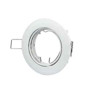 GU10 Fitting Round Movable White