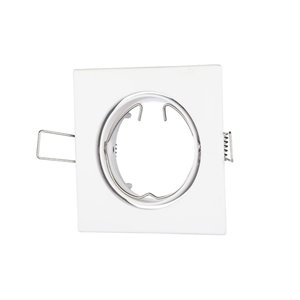 GU10 Fitting Square Movable White