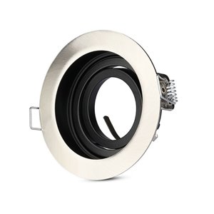GU10 Fitting Round Satin Nickel
