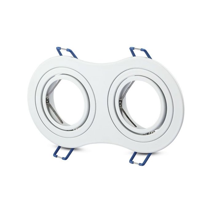 2*GU10 Fitting Round White 2*GU10 Fitting Round White