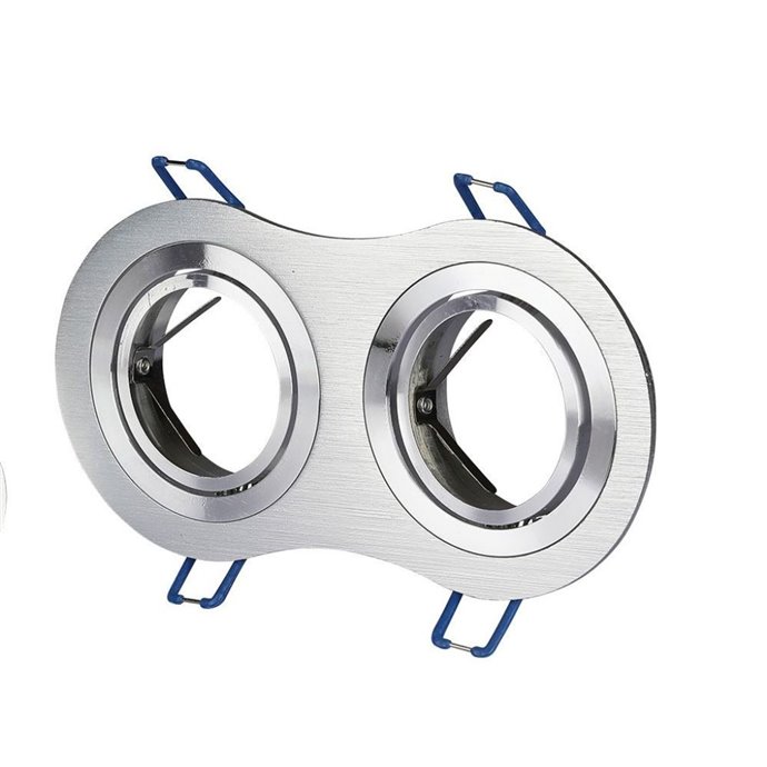 2*GU10 Fitting Round Aluminium Brush 2*GU10 Fitting Round Aluminium Brush