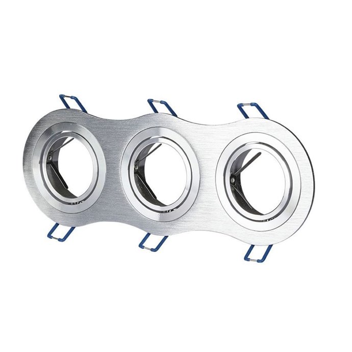 3*GU10 Fitting Round Aluminium Brush 3*GU10 Fitting Round Aluminium Brush