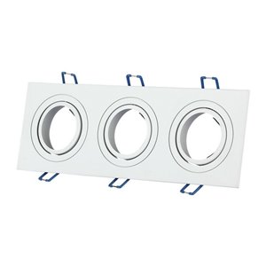 3*GU10 Fitting Square White