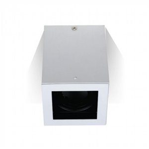 GU10 Fitting Surface Square White