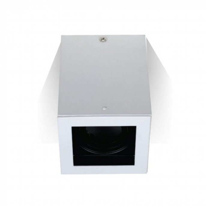GU10 Fitting Surface Square White