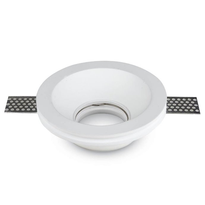 GU10 Fitting Round Gypsum White