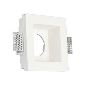 GU10 Fitting Square Gypsum White
