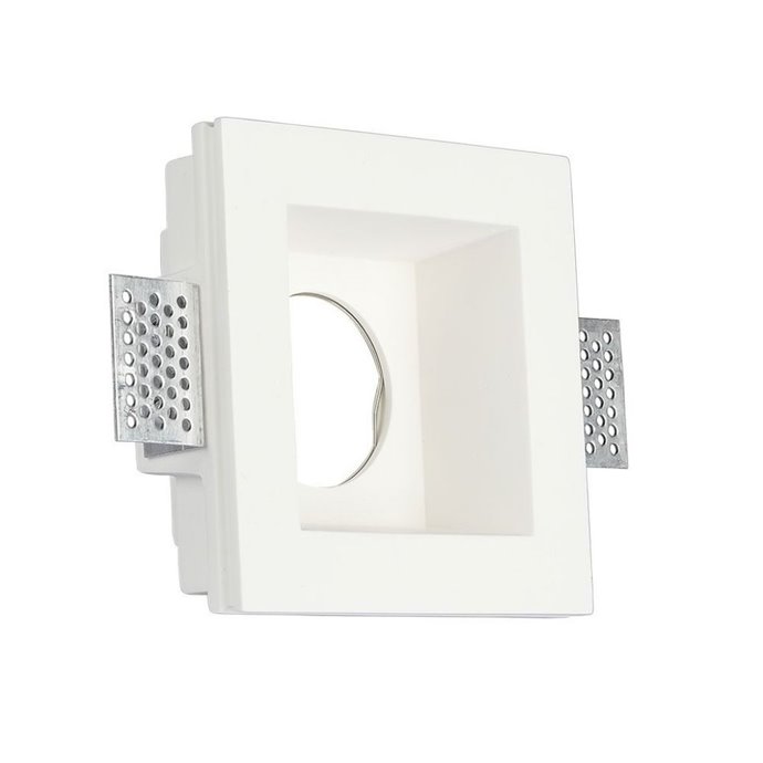 GU10 Fitting Square Gypsum White GU10 Fitting Square Gypsum White
