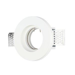 GU10 Fitting Round Gypsum White
