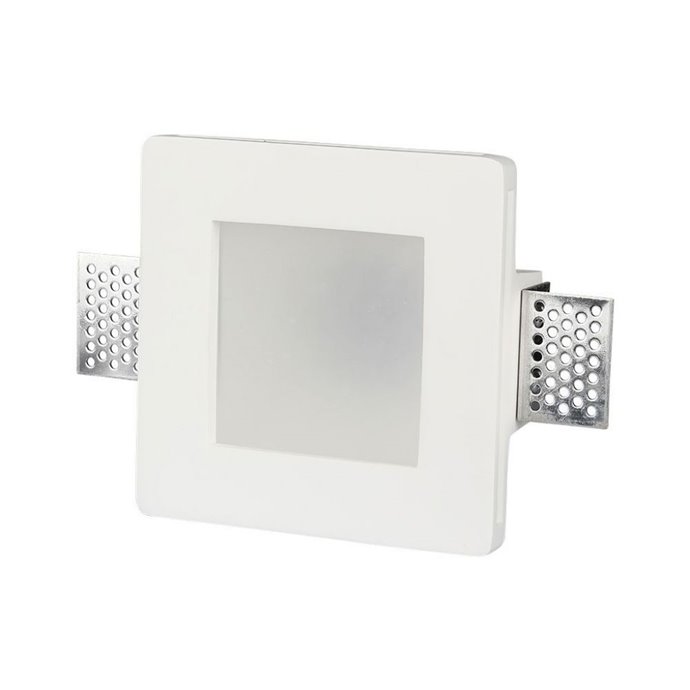 GU10 Fitting with Frost Glass Square GU10 Fitting with Frost Glass Square