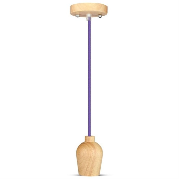 Wooden Pendant Light Purple Wire Wooden Pendant Light Purple Wire