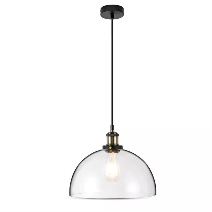 Vintage Glass Pendant Light Transparent D:200 Vintage Glass Pendant Light Transparent D:200