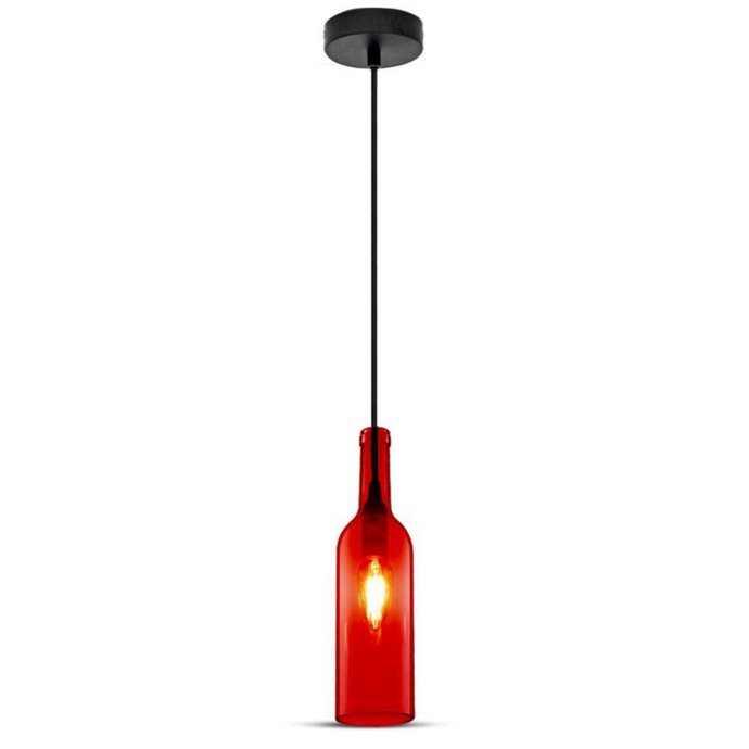 Bottle Pendant Light Red Bottle Pendant Light Red