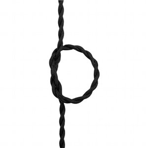 Fabric Twisted Wire 2*0.75mm Black