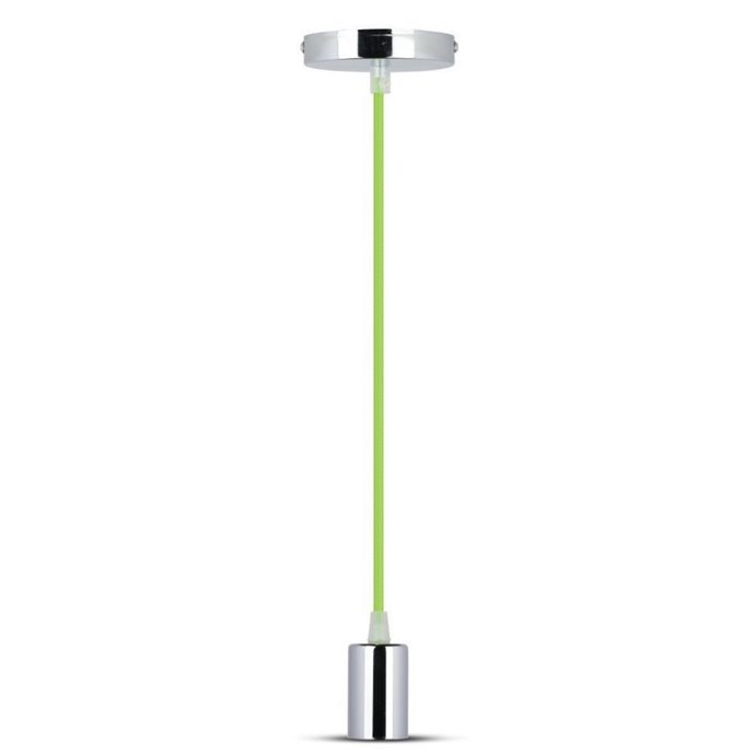 Chrome Metal Cup Pendant Light Green Chrome Metal Cup Pendant Light Green
