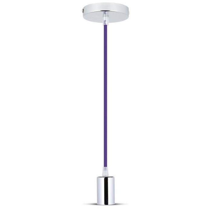 Chrome Metal Cup Pendant Light Purple Chrome Metal Cup Pendant Light Purple