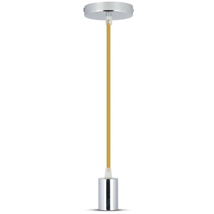 Chrome Metal Cup Pendant Light Beige Chrome Metal Cup Pendant Light Beige