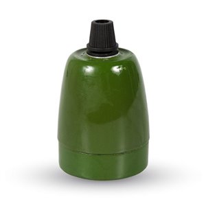 Porcelan Lamp Holder Fitting Green