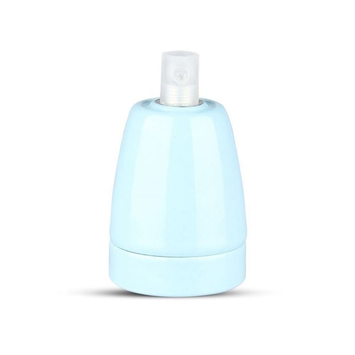 Porcelan Lamp Holder Fitting Blue Porcelan Lamp Holder Fitting Blue