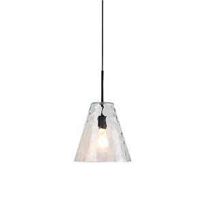 Pendant Designer Light Glass Cone Shape Bulb Down D:300mm