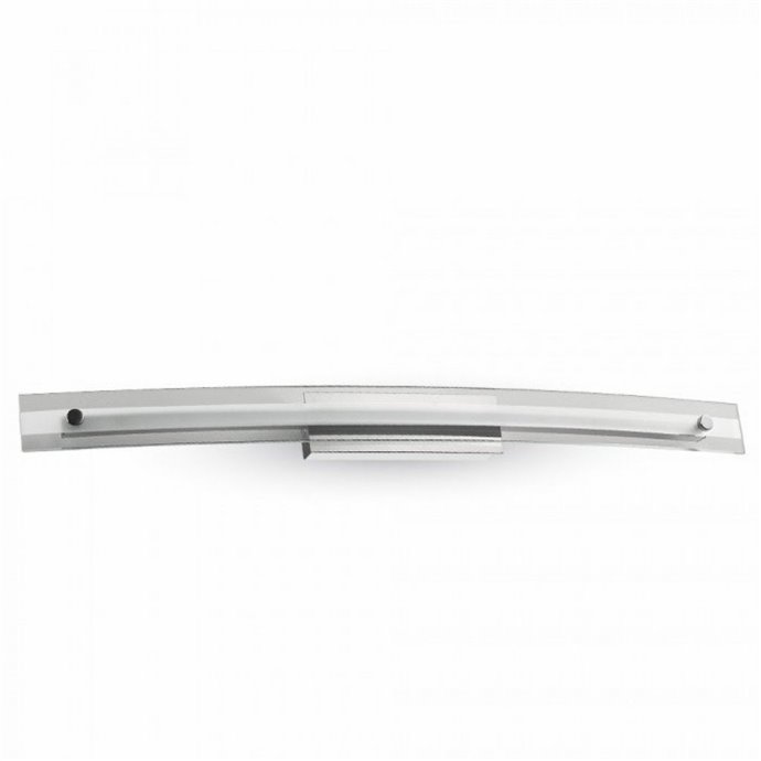 18W Designer Bend Glass Wall Fixture Chrome 4000K D985mm 18W Designer Bend Glass Wall Fixture Chrome 4000K D985mm