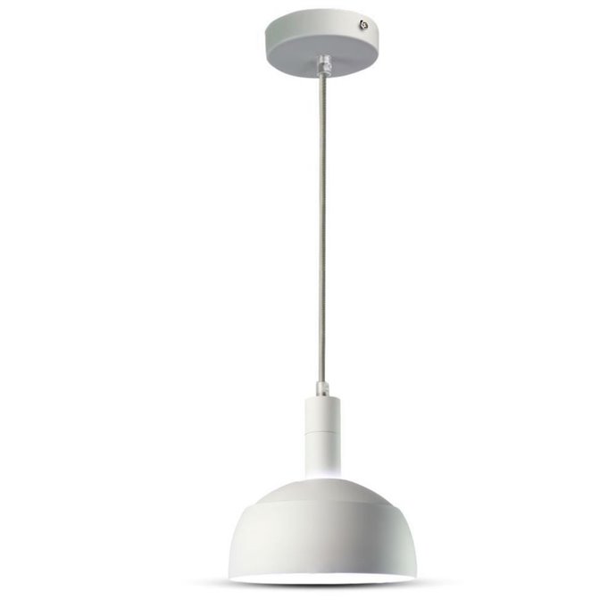 Plastic Pendant Lamp Holder E14 with Slide Aluminum Shade White Plastic Pendant Lamp Holder E14 with Slide Aluminum Shade White