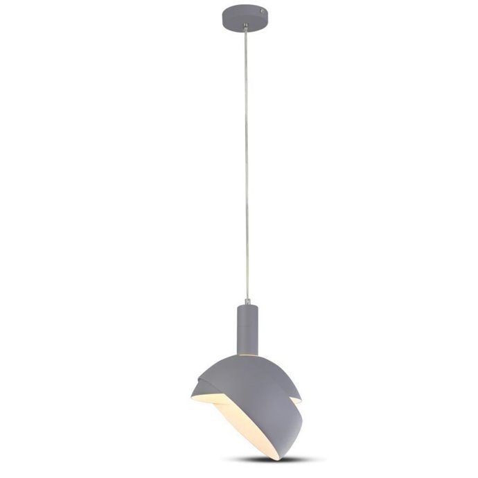Plastic Pendant Lamp Holder E27 with Slide Aluminum Shade Grey Plastic Pendant Lamp Holder E27 with Slide Aluminum Shade Grey
