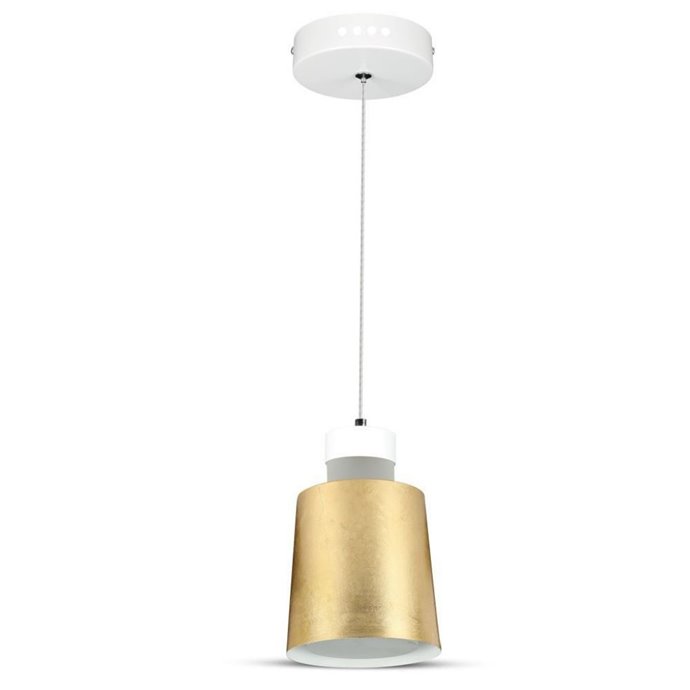 7W LED Pendant Light (Acrylic) Gold Lamp Shade 120*190mm 4000K 7W LED Pendant Light (Acrylic) Gold Lamp Shade 120*190mm 4000K