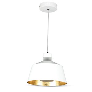 7W LED Pendant Light (Acrylic) White Lamp Shade 250*190mm 3000K