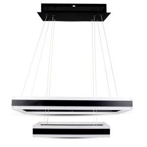100W Soft Light Chandelier Dimmable Black 3000K