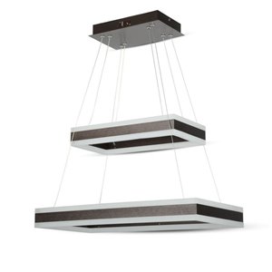 100W Soft Light Chandelier Dimmable Coffee 3000K