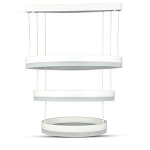 80W Soft Light Chandelier Dimmable White 3000K