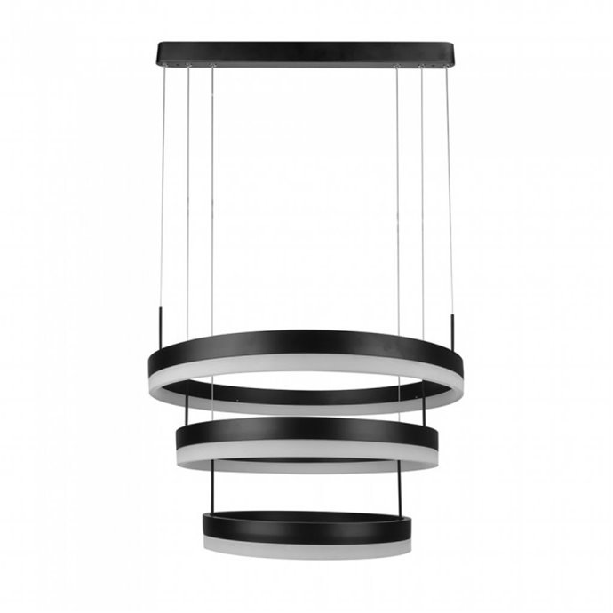 92W Soft Light Chandelier Dimmable Black 3000K 92W Soft Light Chandelier Dimmable Black 3000K