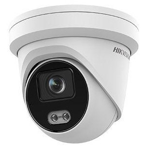 TURRET IP Hikvision 4MP, Ottica Fissa 2.8mm PoE,  COLORVU