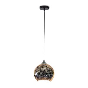 Pendant Light Holder E27 with 3D Glass Lampshade 250mm