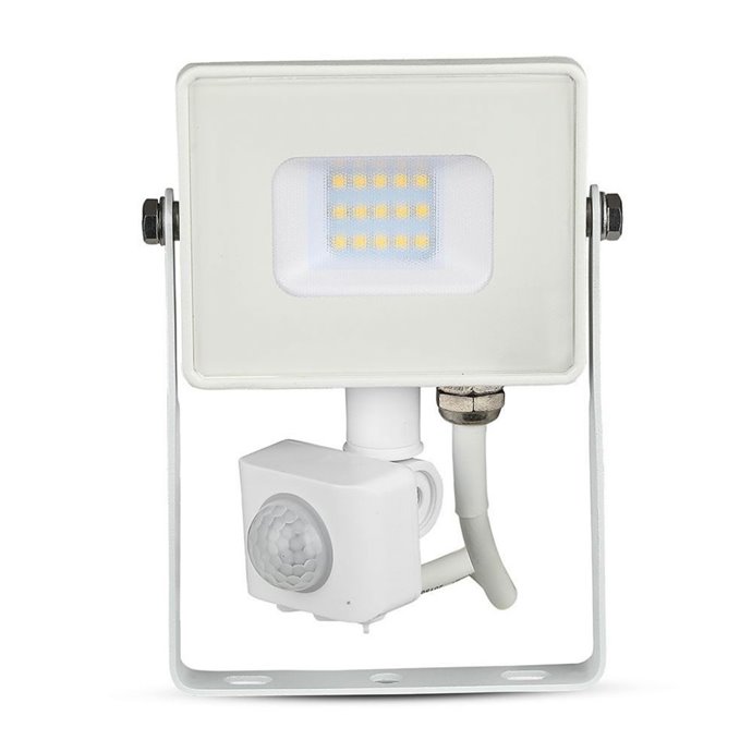 10W LED Sensor Floodlight Samsung Chip Cut Off Function White Body 4000K 10W LED Sensor Floodlight Samsung Chip Cut Off Function White Body 4000K