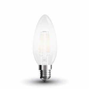 LED Bulb 4W Filament E14 Frost Cover Candle 6400K