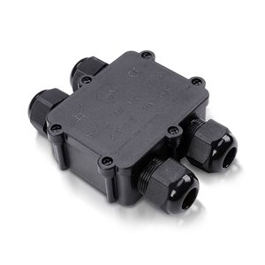 Waterproof Black 4 Pin Terminal Block 8 12mm IP68