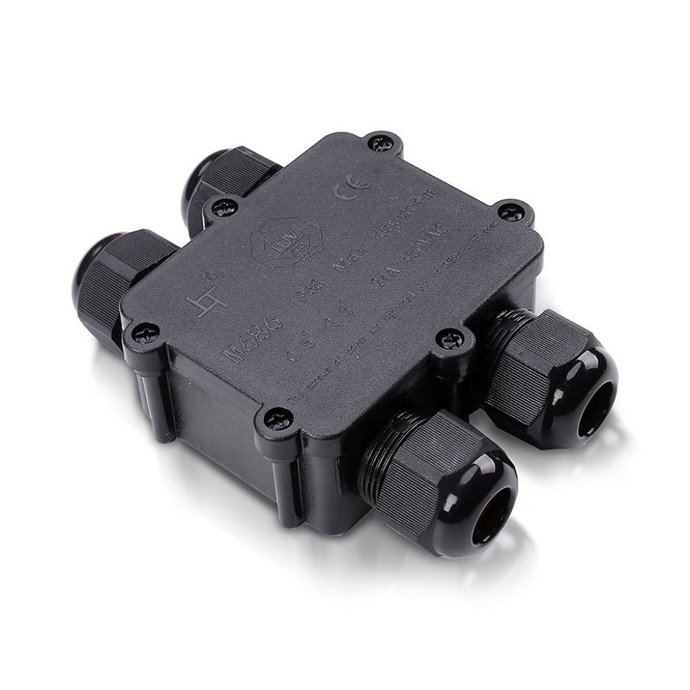 Waterproof Black 4 Pin Terminal Block 8 12mm IP68 Waterproof Black 4 Pin Terminal Block 8 12mm IP68