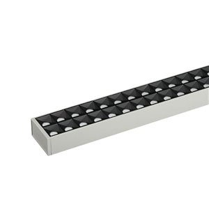 LED Linear Light Samsung Chip 60W Hanging Non Linkable Silver Body 4000K