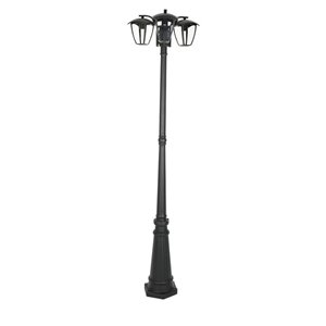 Pole Lamp 3XE27 1990mm IP44 Black
