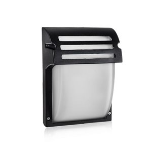 Wall Lamp Frost Glass Matt Black