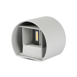 6W Wall Lamp with Bridglux Chip Grey Body Round 3000K