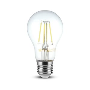 LED Bulb 4W Filament E27 A60 Clear Cover 6400K