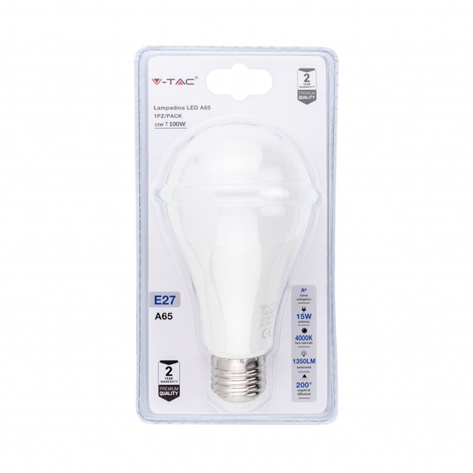 Lampadina LED 15W A60 E27 4000K (Blister 1 pezzo) Lampadina LED 15W A60 E27 4000K (Blister 1 pezzo)