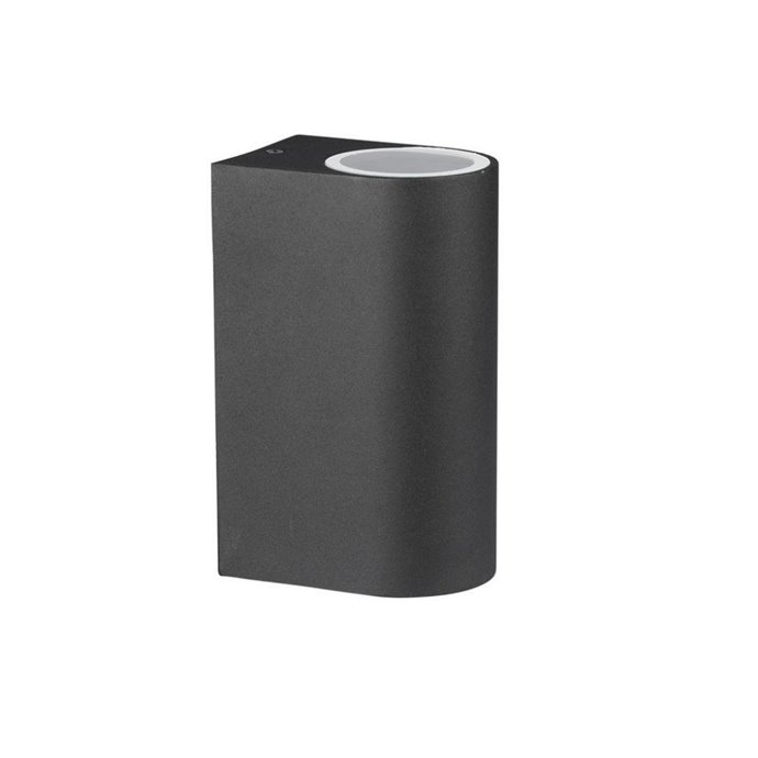 Wall Sleek Fitting GU10 Aluminium Body Round Black 2 Way IP44 Wall Sleek Fitting GU10 Aluminium Body Round Black 2 Way IP44