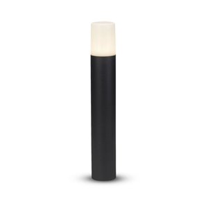 GU10 Garden Floor Lamp Aluminum Body Cylinder Black 80X80X500mm IP54